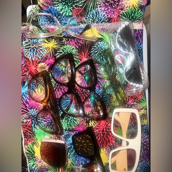 Multiples Assorted Colorful Glasses Set - Picture 4 of 4